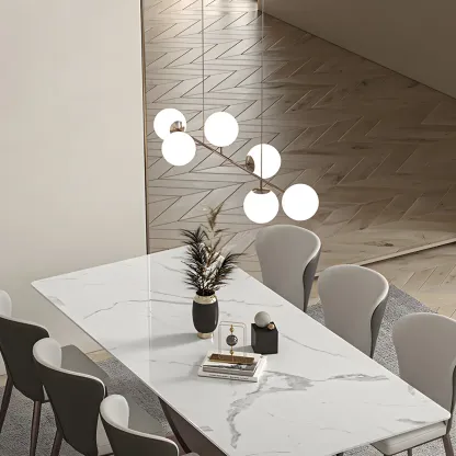 Dining Area Sputnik Glass Globe Pendant Light Image - 2