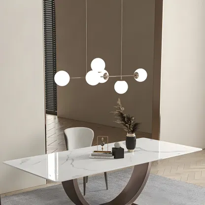 Dining Area Sputnik Glass Globe Pendant Light Image - 6