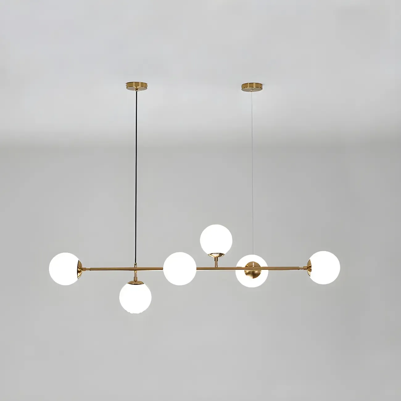 Dining Area Sputnik Glass Globe Pendant Light Image - 7