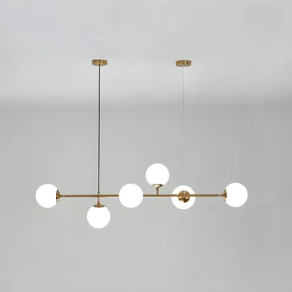 Dining Area Sputnik Glass Globe Pendant Light Image - 7