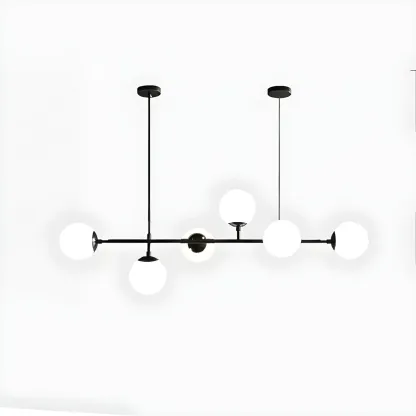 Dining Area Sputnik Glass Globe Pendant Light Image - 9