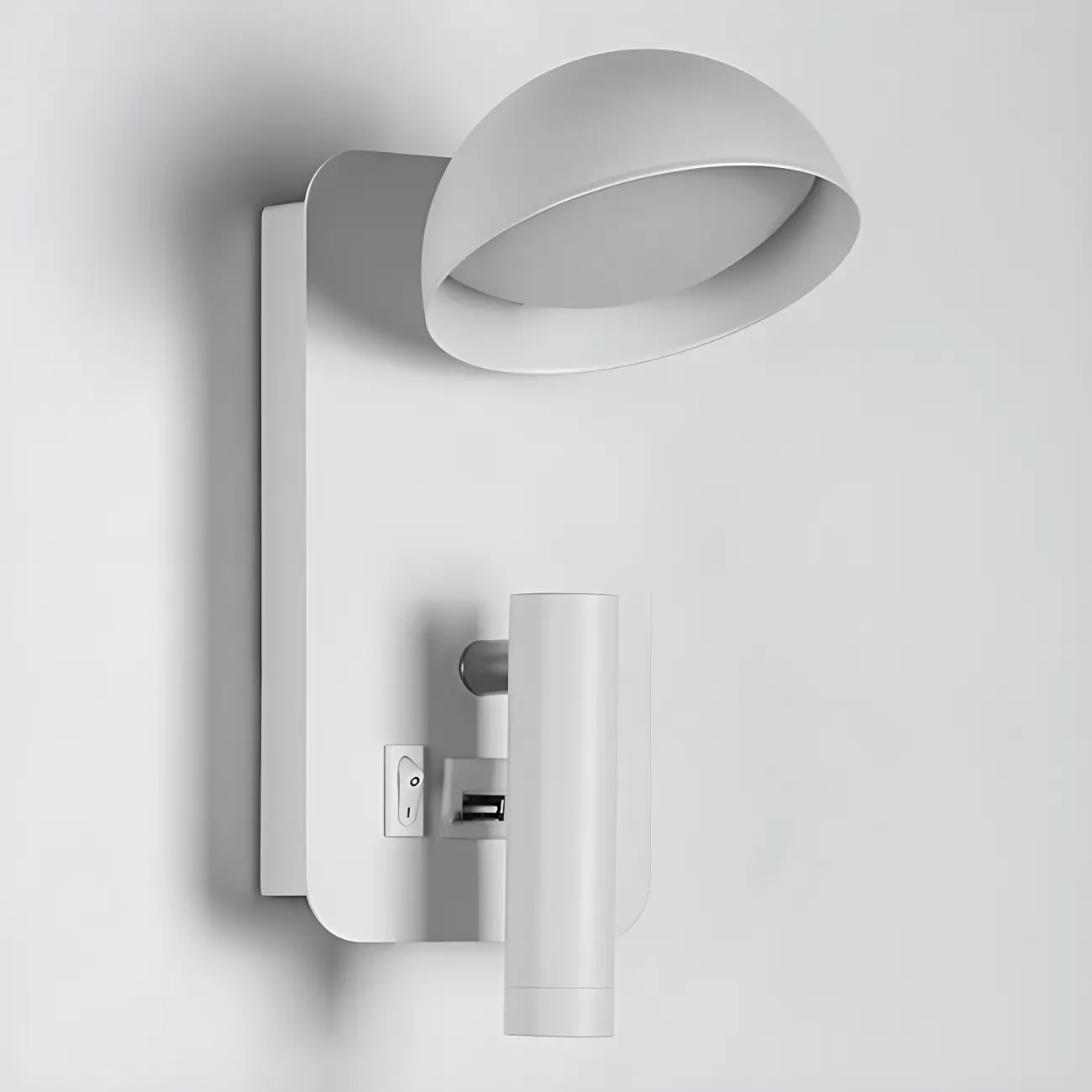 Modern Geometric Metal Wall Light for Bedroom Reading Image - 5 | homeyfad