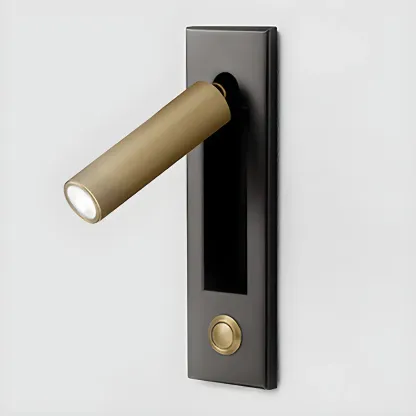 Modern Metal LED Wall Sconce with Switch for Bedroom Reading Image - 5