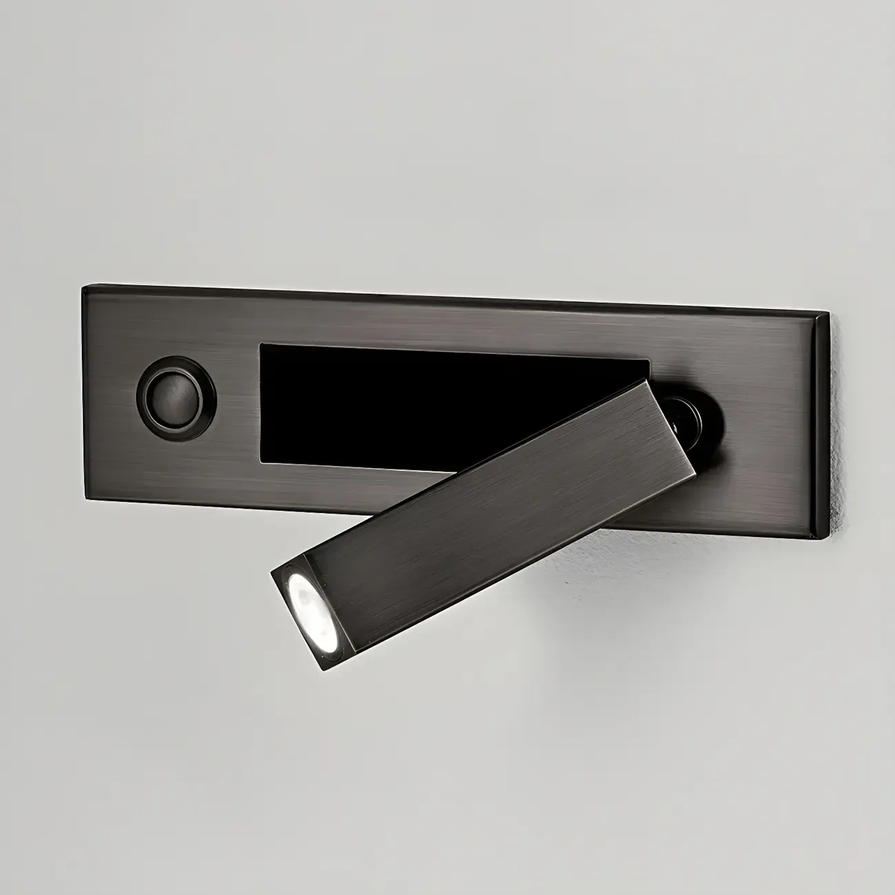 Modern Metal LED Wall Sconce with Switch for Bedroom Reading Image - 10
