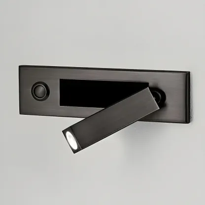 Modern Metal LED Wall Sconce with Switch for Bedroom Reading Image - 10