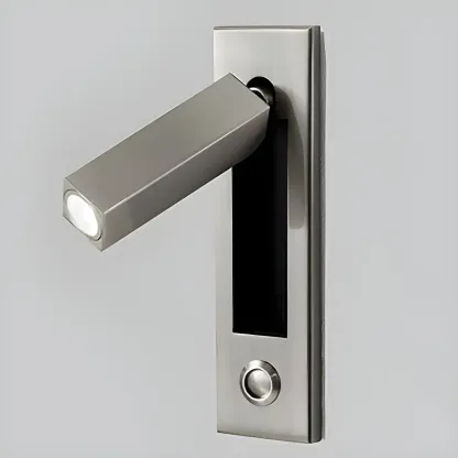 Modern Metal LED Wall Sconce with Switch for Bedroom Reading Image - 13