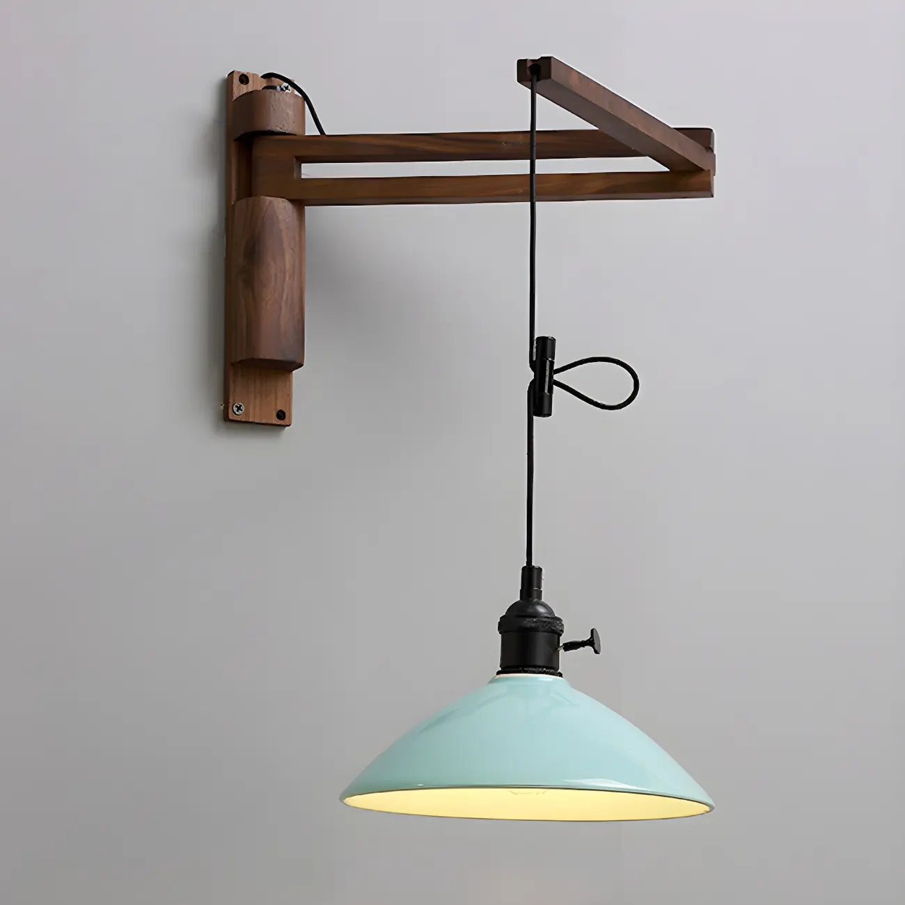 Modern Adjustable Wall Sconce with Wood for Bedroom Image - 6 | homeyfad