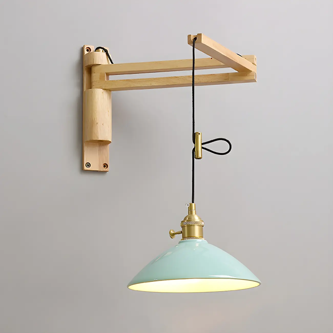 Modern Adjustable Wall Sconce with Wood for Bedroom Image - 11 | homeyfad