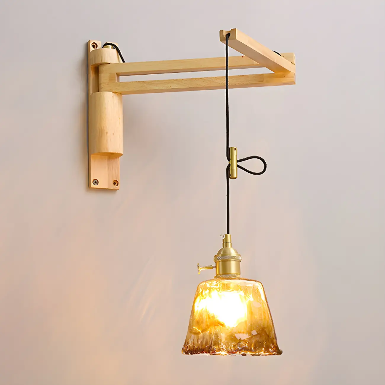 Modern Adjustable Wall Sconce with Wood for Bedroom Image - 19 | homeyfad