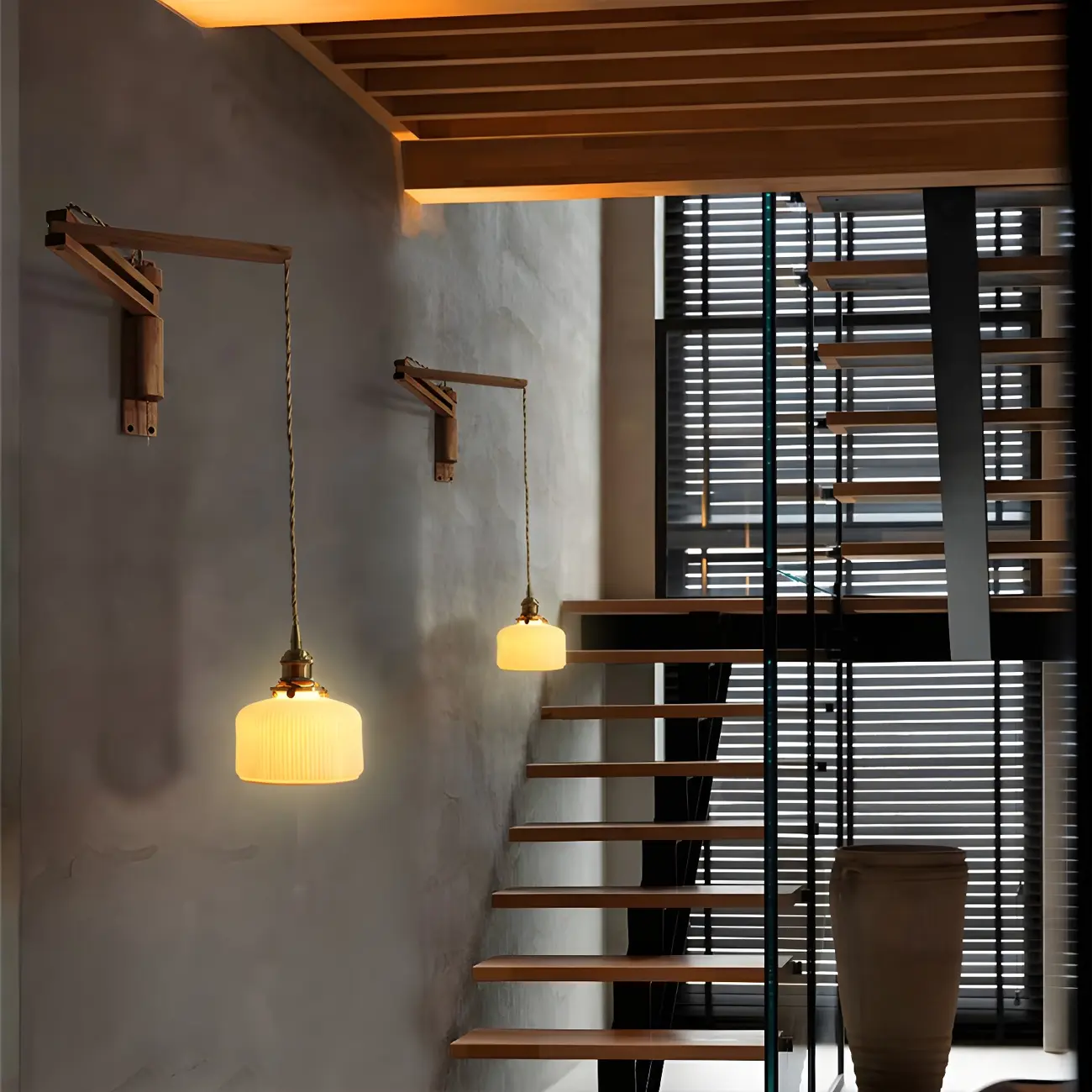 Modern Adjustable Wall Sconce with Wood for Bedroom Image - 29 | homeyfad