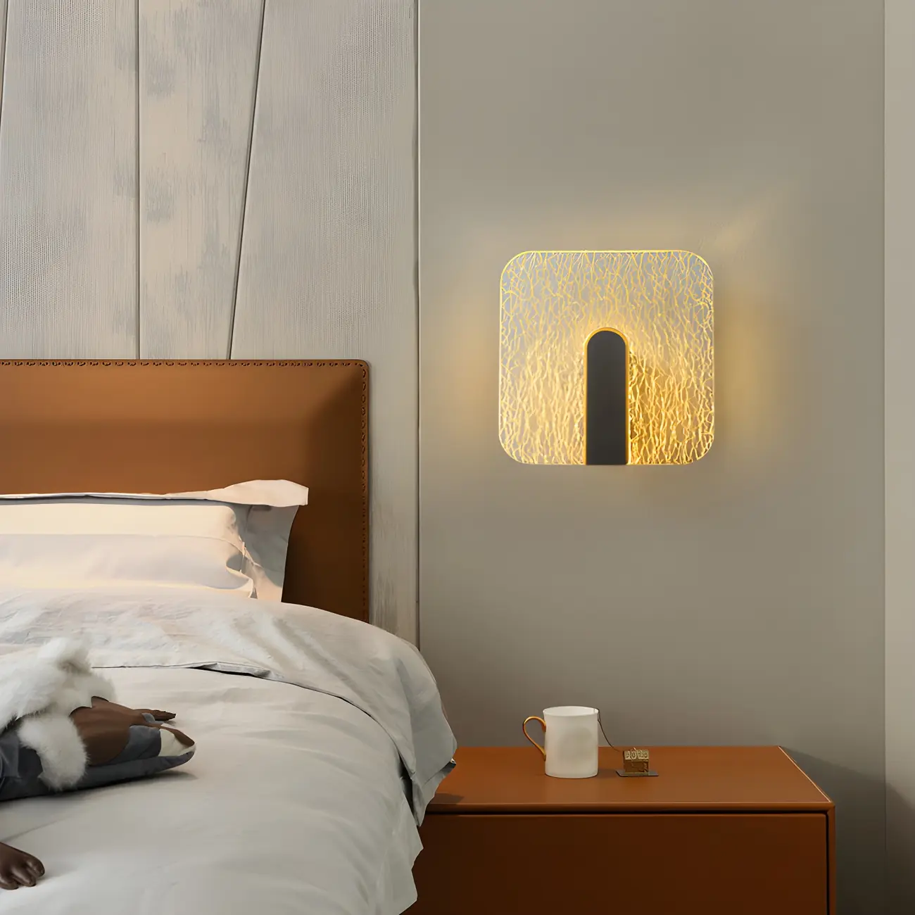 Modern Geometric LED Wall Light Acrylic Luxury Sconce Image - 1 | homeyfad