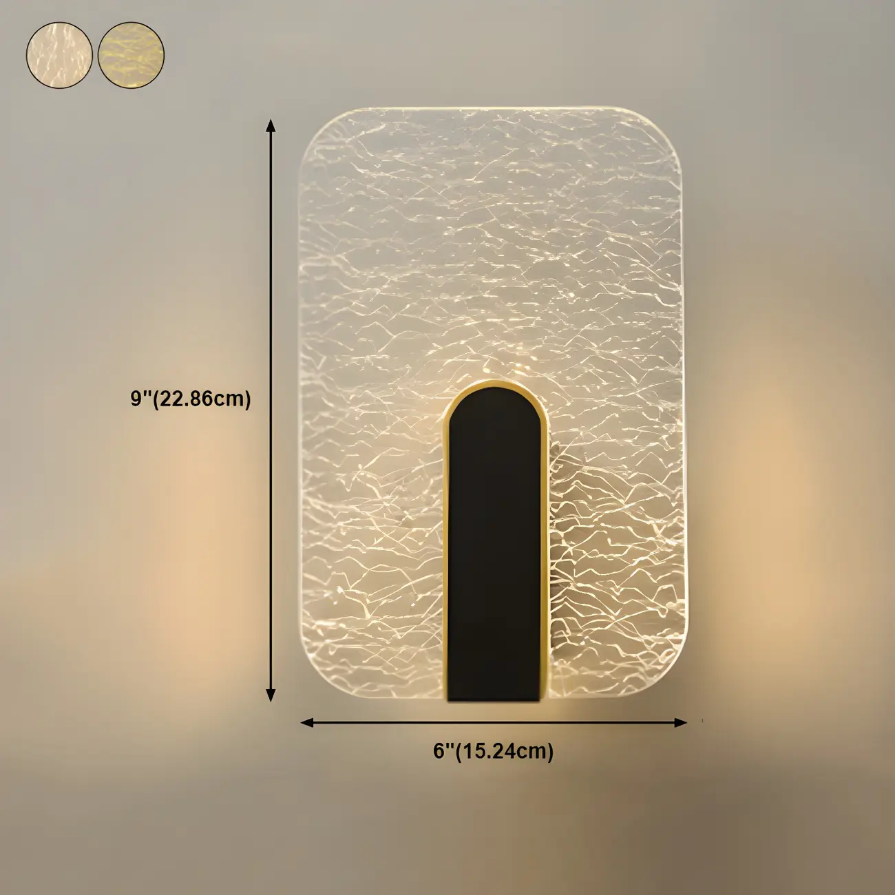 Modern Geometric LED Wall Light Acrylic Luxury Sconce Image - 21 | homeyfad