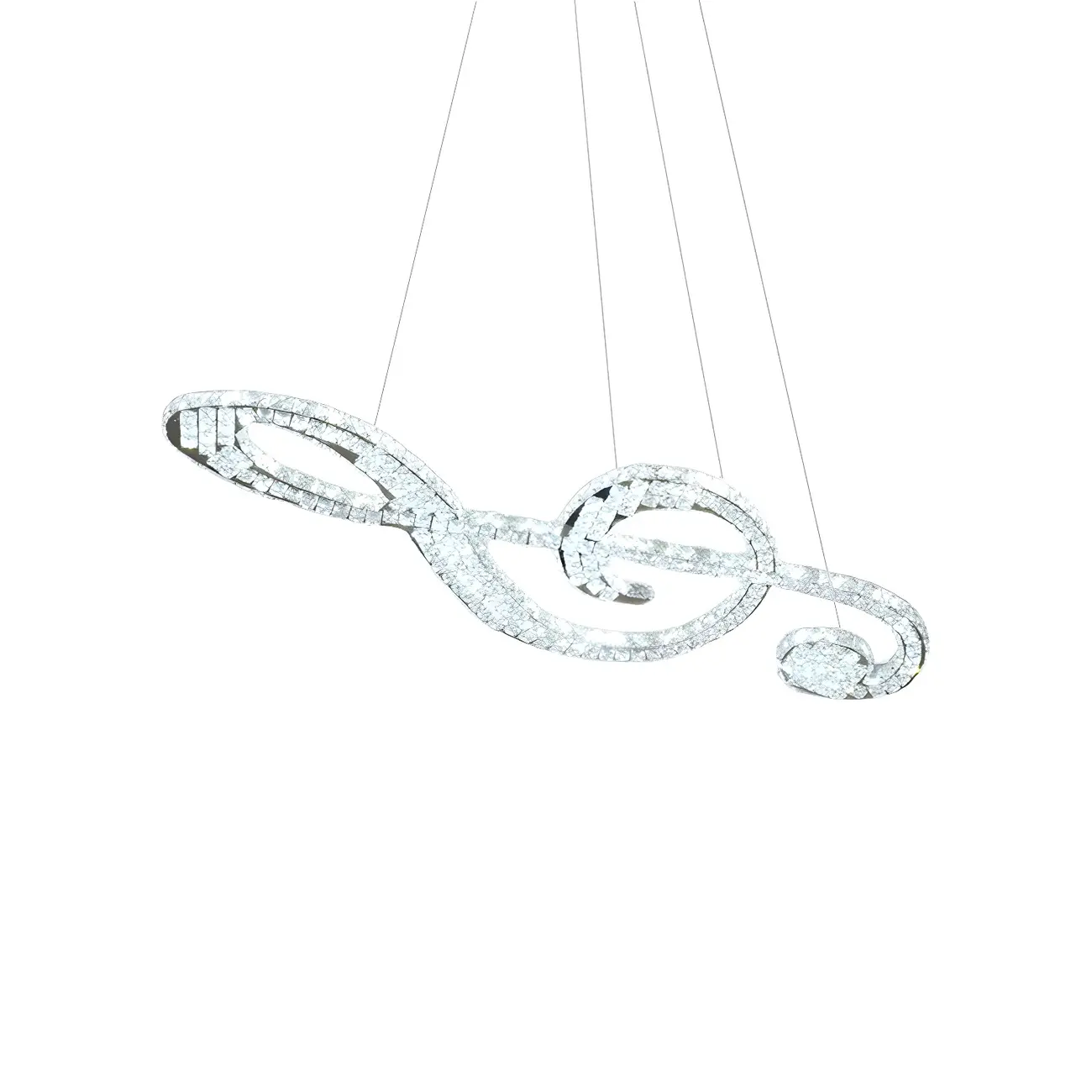 Artistic Modern Crystal 2-Light Island Pendant Light Image - 8 | homeyfad