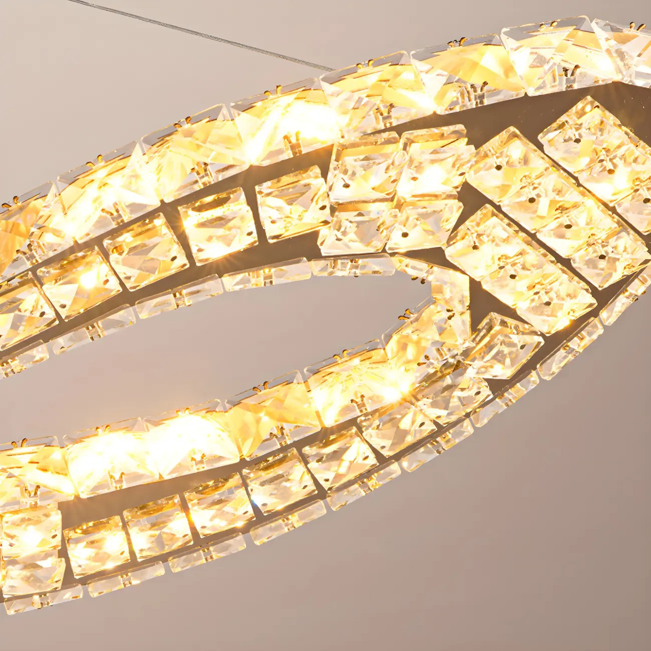 Artistic Modern Crystal 2-Light Island Pendant Light Image - 11 | homeyfad