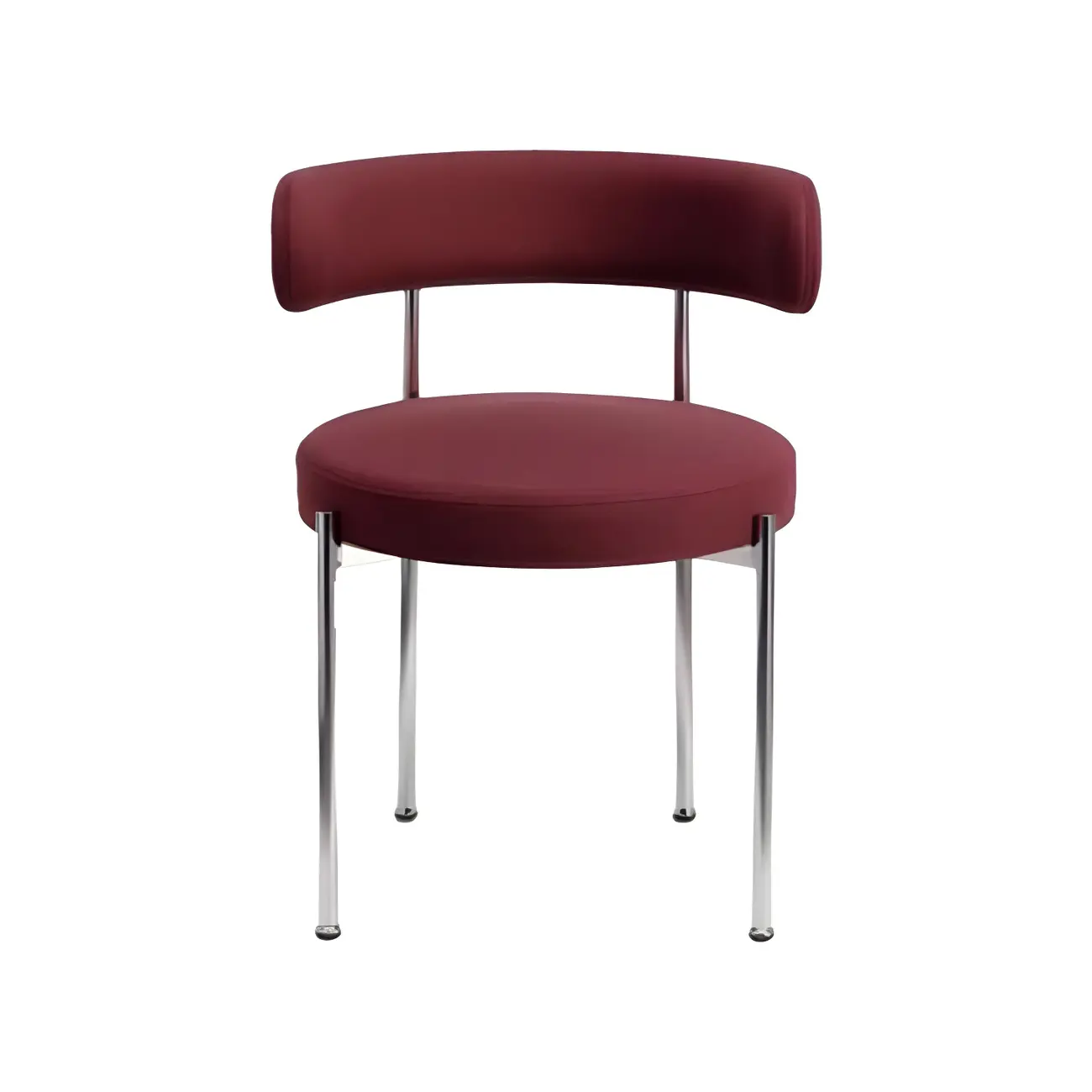 Upholstered White Fabric Low Back Dining Chair Image - 21 | homeyfad