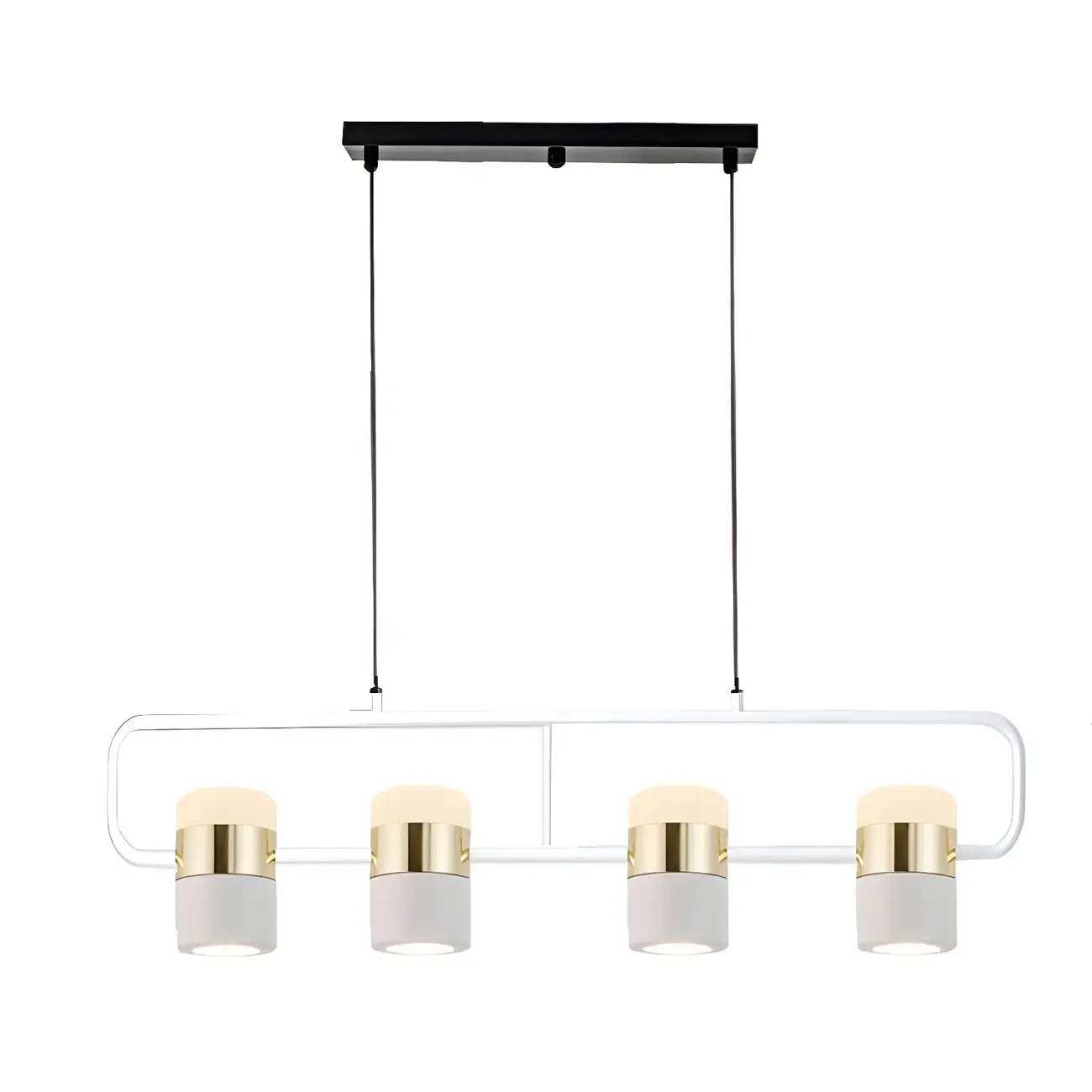 Modern Acrylic Cylinder Pendant Lights for Kitchen Island Image - 3 | homeyfad