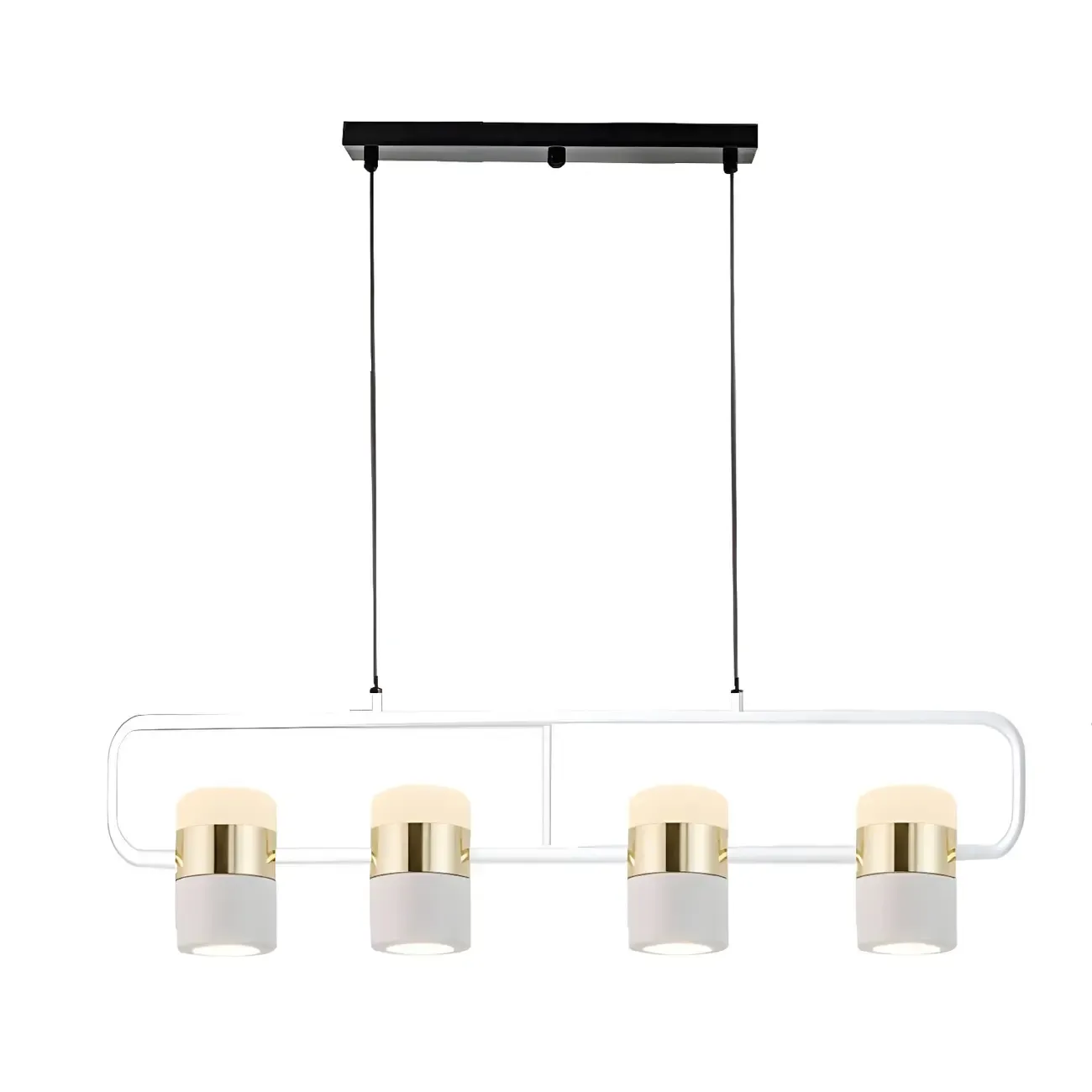 Modern Acrylic Cylinder Pendant Lights for Kitchen Island Image - 3