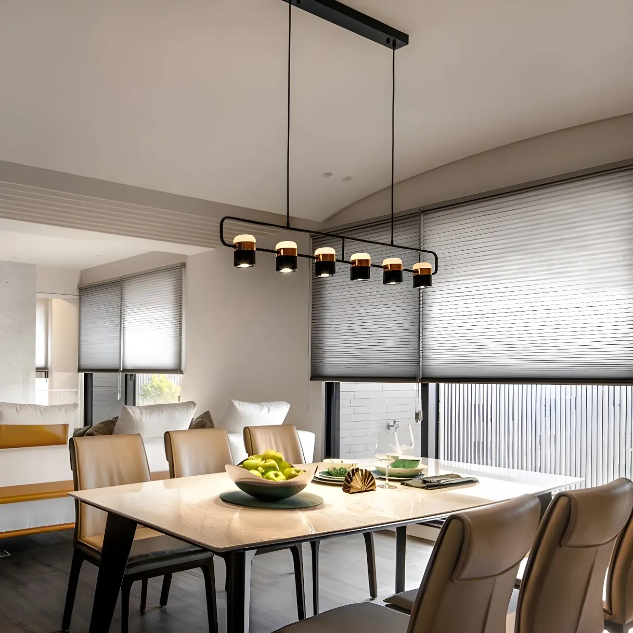 Modern Acrylic Cylinder Pendant Lights for Kitchen Island Image - 5 | homeyfad