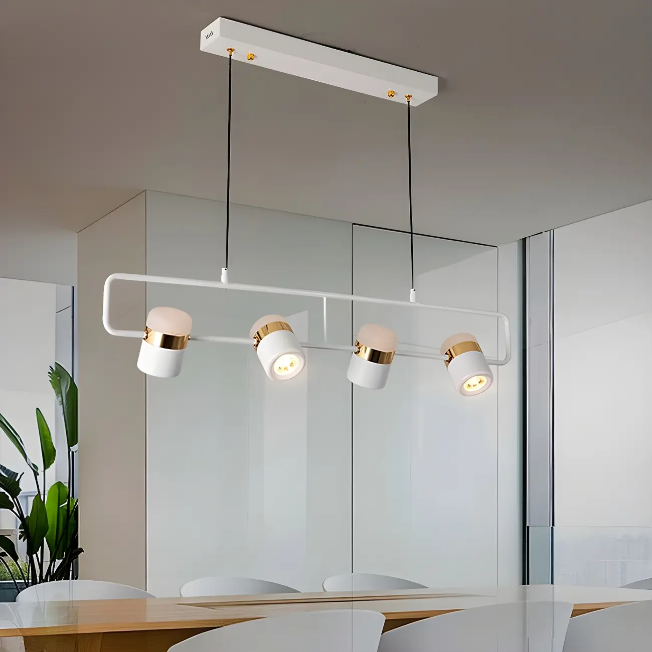 Modern Acrylic Cylinder Pendant Lights for Kitchen Island Image - 7 | homeyfad