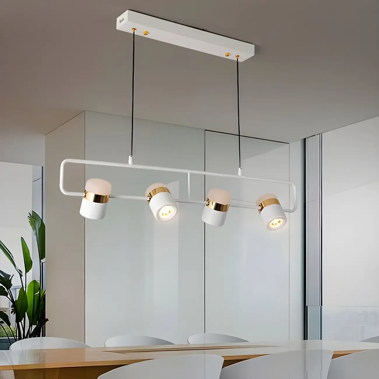Modern Acrylic Cylinder Pendant Lights for Kitchen Island Image - 7