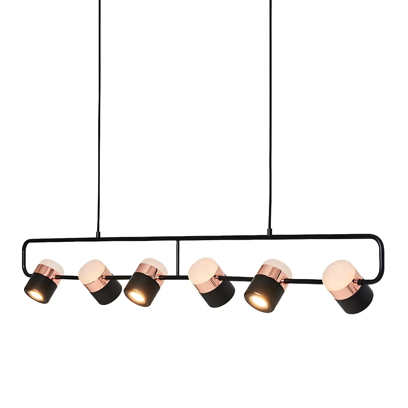 Modern Acrylic Cylinder Pendant Lights for Kitchen Island Image - 8 | homeyfad