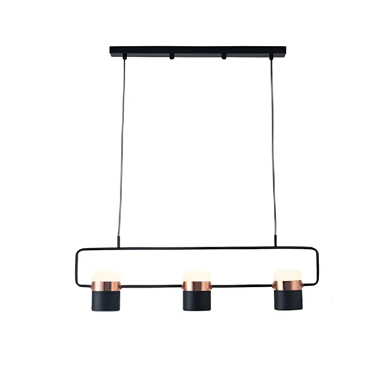 Modern Acrylic Cylinder Pendant Lights for Kitchen Island Image - 9 | homeyfad