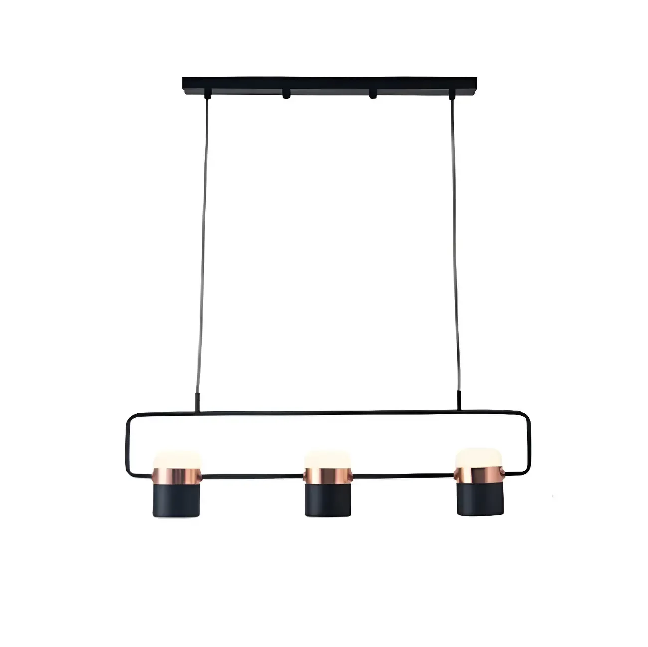 Modern Acrylic Cylinder Pendant Lights for Kitchen Island Image - 9