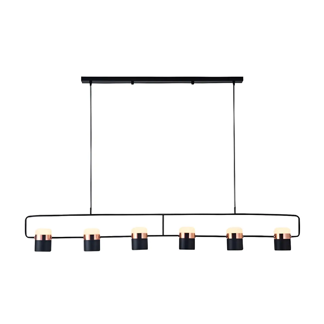 Modern Acrylic Cylinder Pendant Lights for Kitchen Island Image - 12 | homeyfad