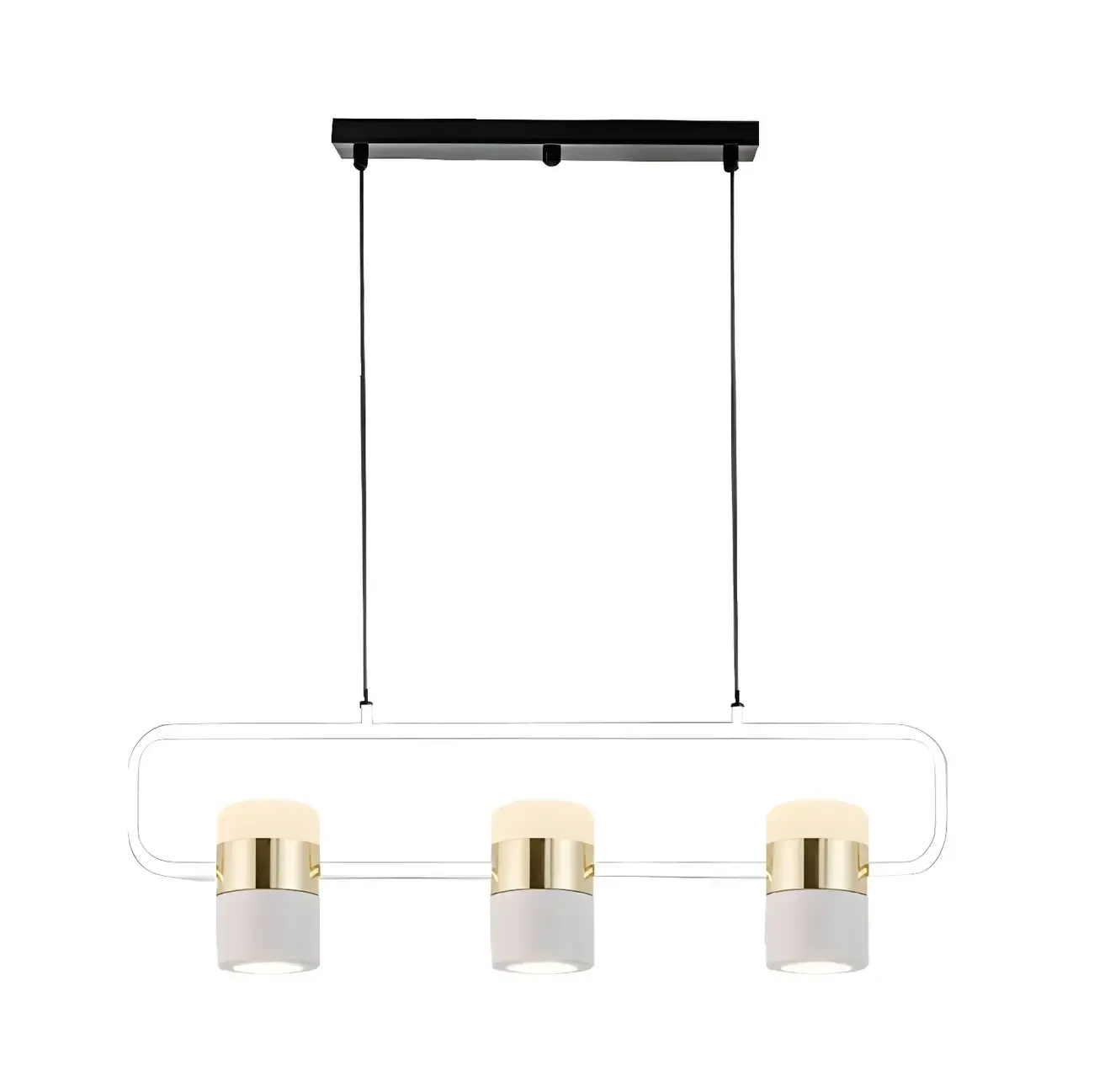 Modern Acrylic Cylinder Pendant Lights for Kitchen Island Image - 13