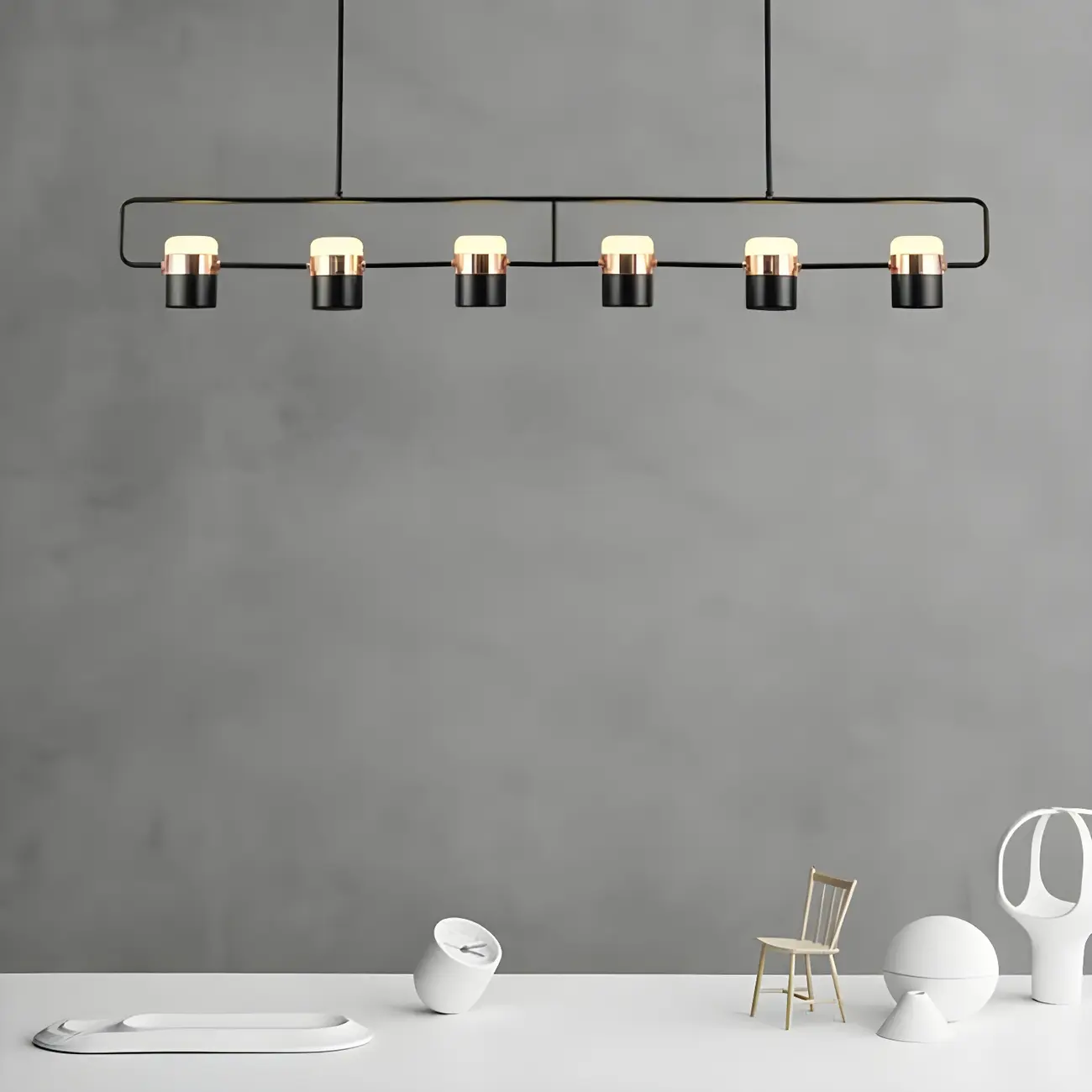 Modern Acrylic Cylinder Pendant Lights for Kitchen Island Image - 15 | homeyfad