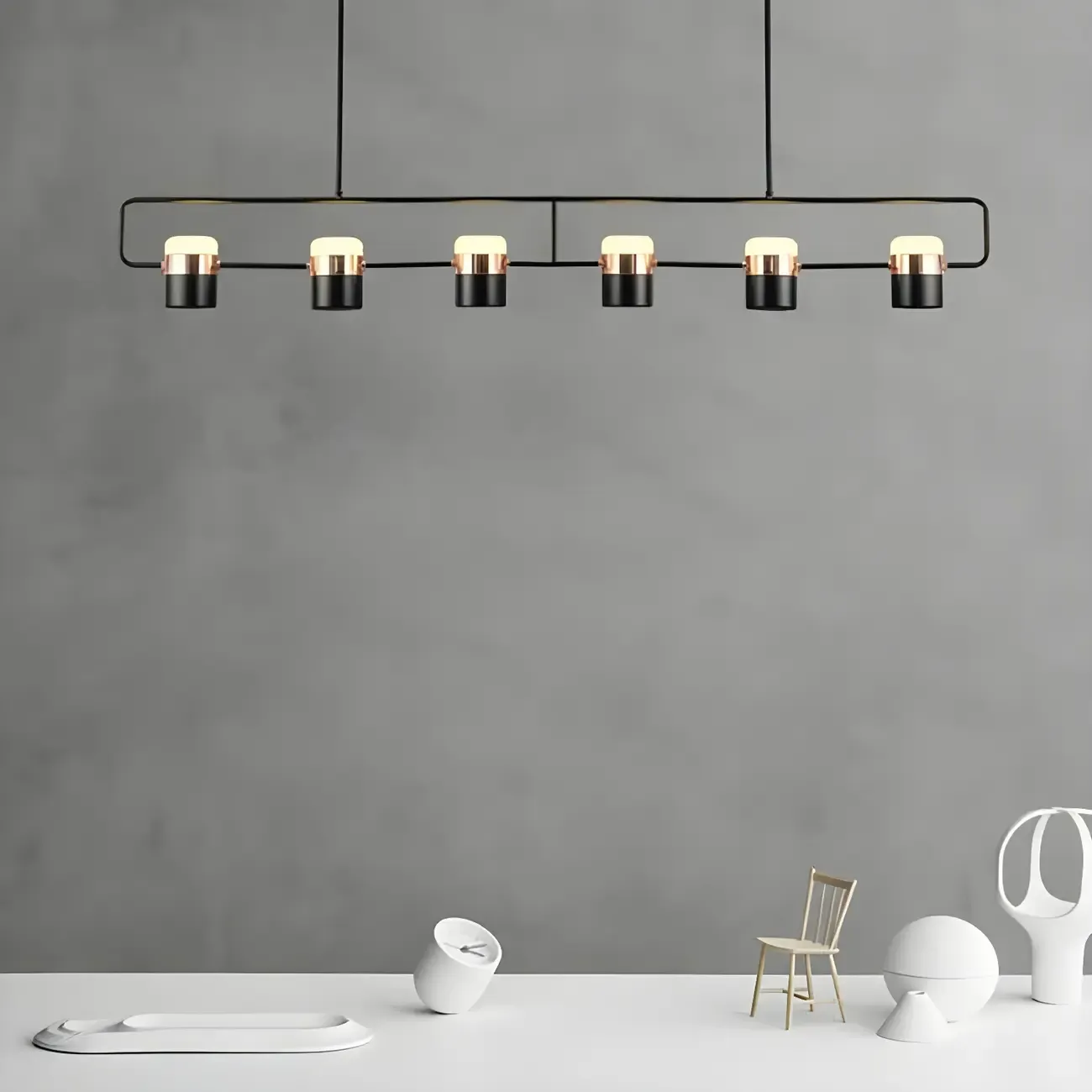 Modern Acrylic Cylinder Pendant Lights for Kitchen Island Image - 15