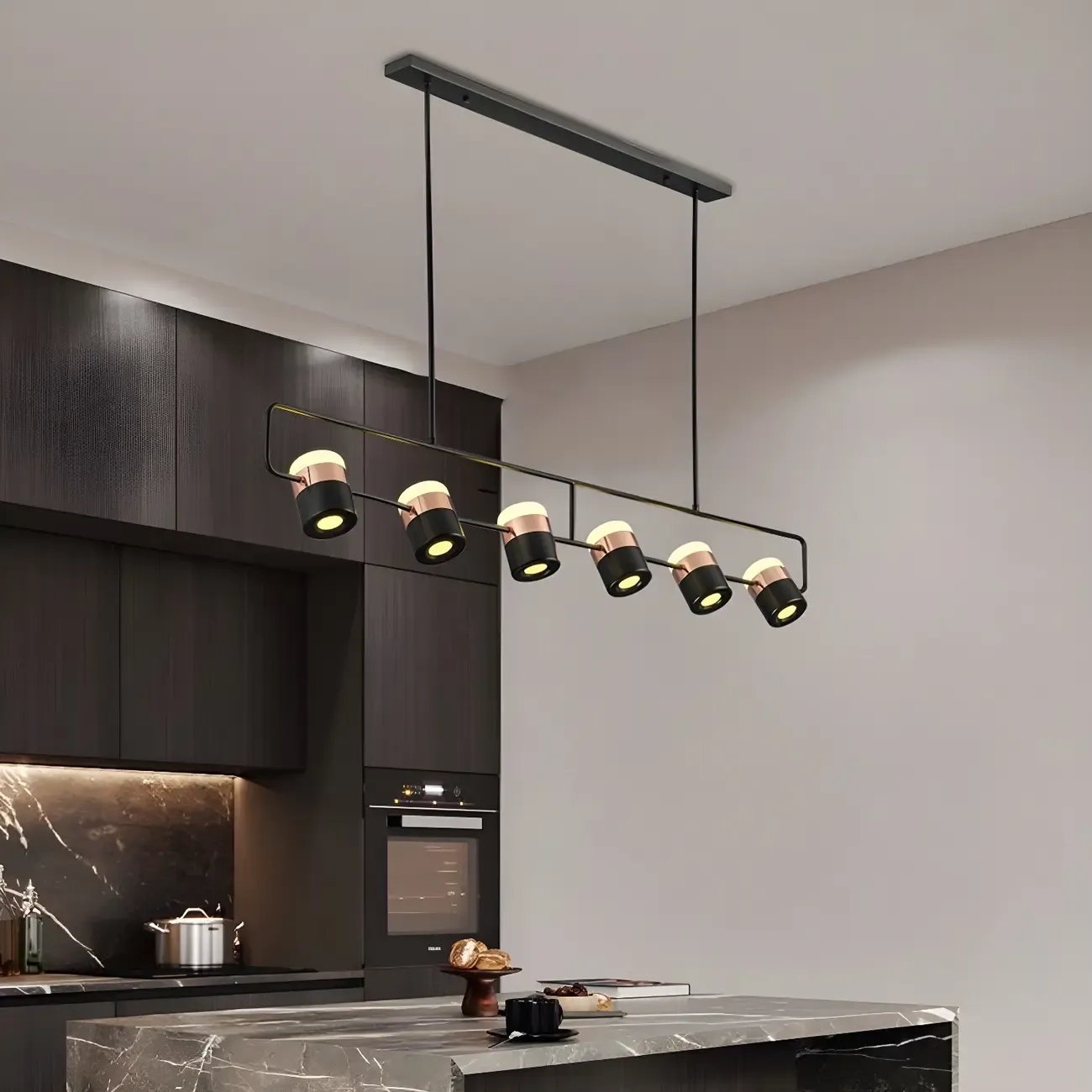 Modern Acrylic Cylinder Pendant Lights for Kitchen Island Image - 18