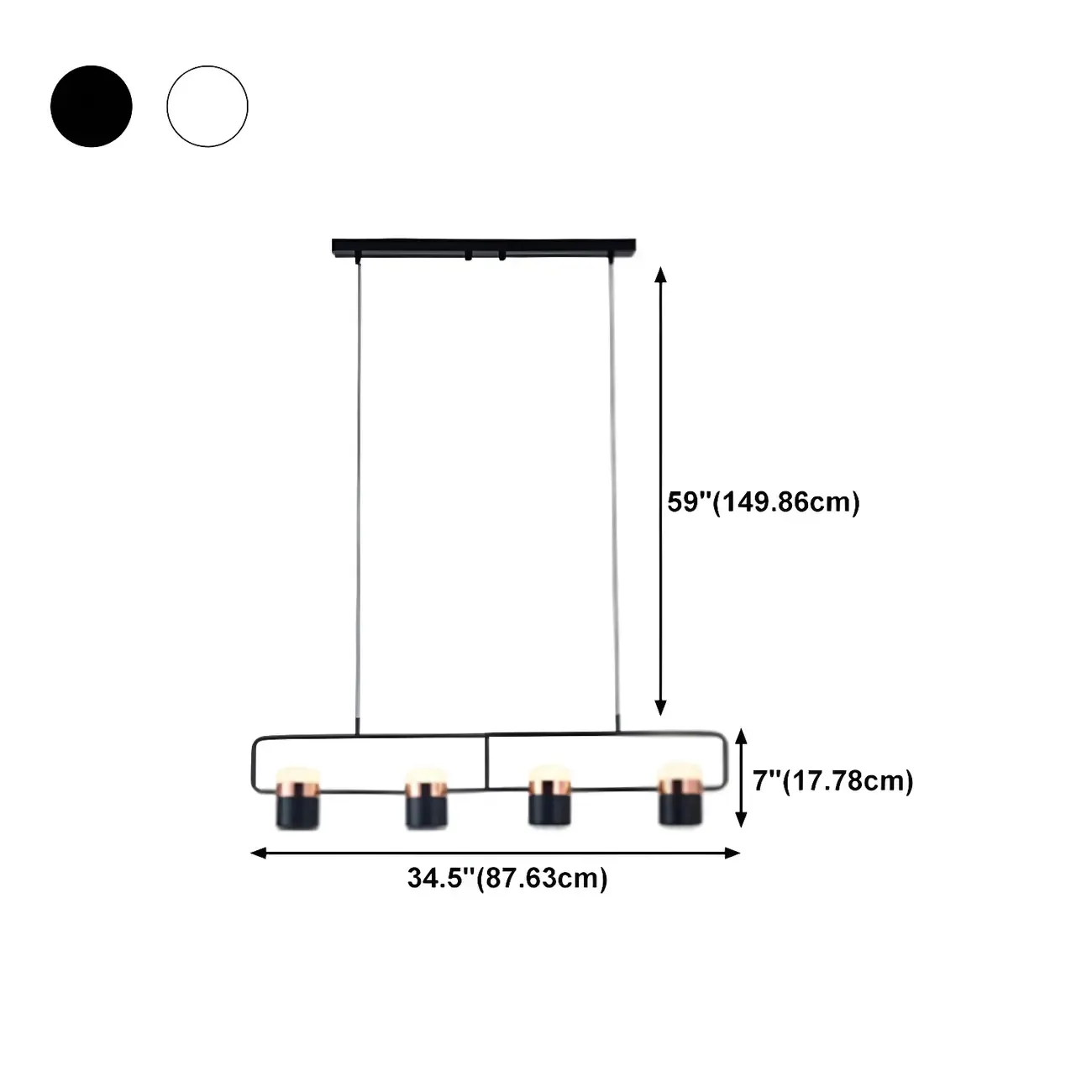 Modern Acrylic Cylinder Pendant Lights for Kitchen Island Image - 20