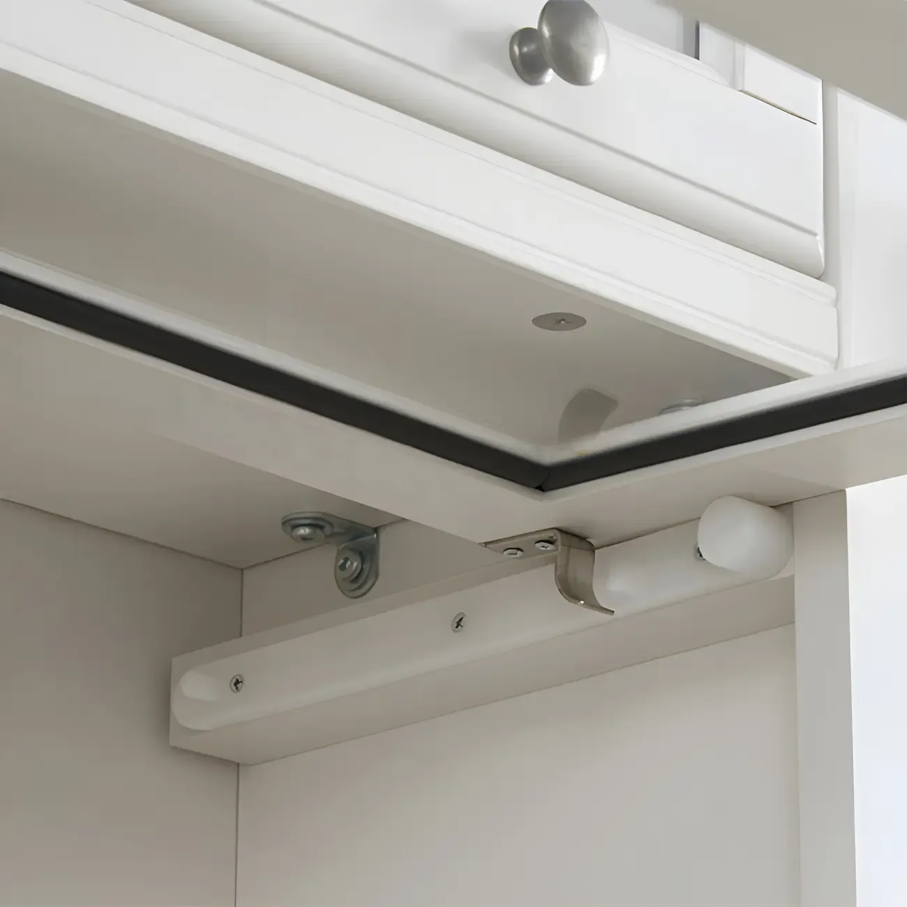 3-Tier Contemporary White Wooden Vertical Bookcase Image - 12