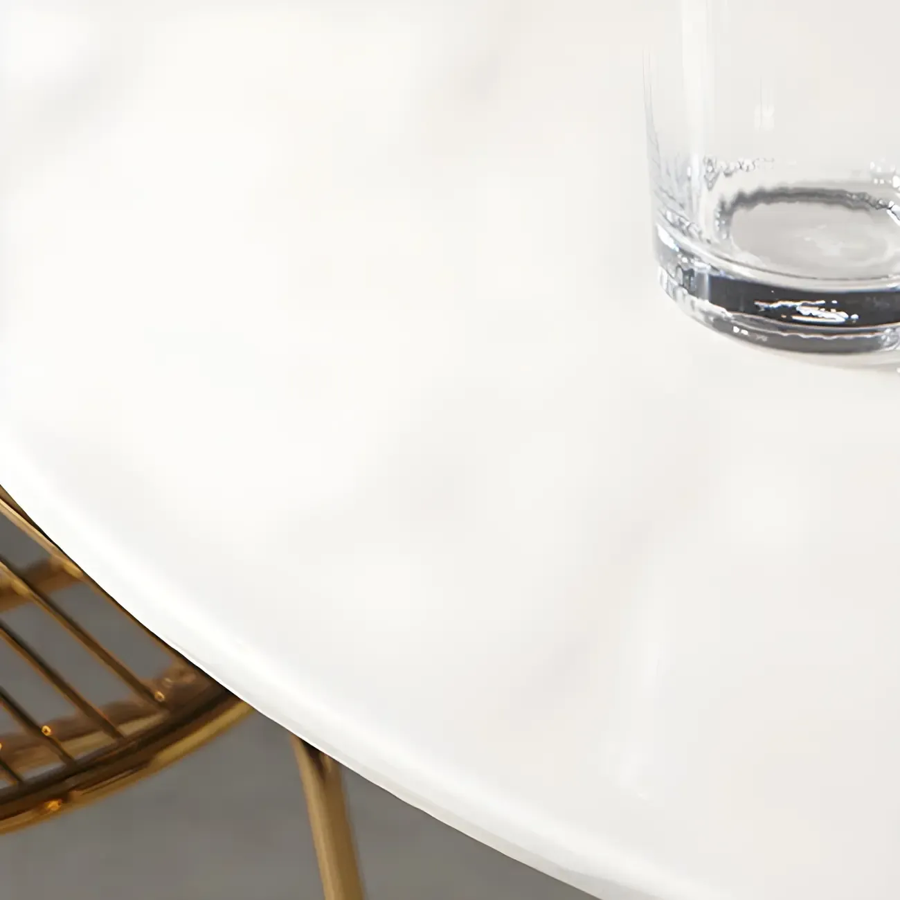 Glam Round Tall Bistro Table Pedestal Base Bar Table Image - 12