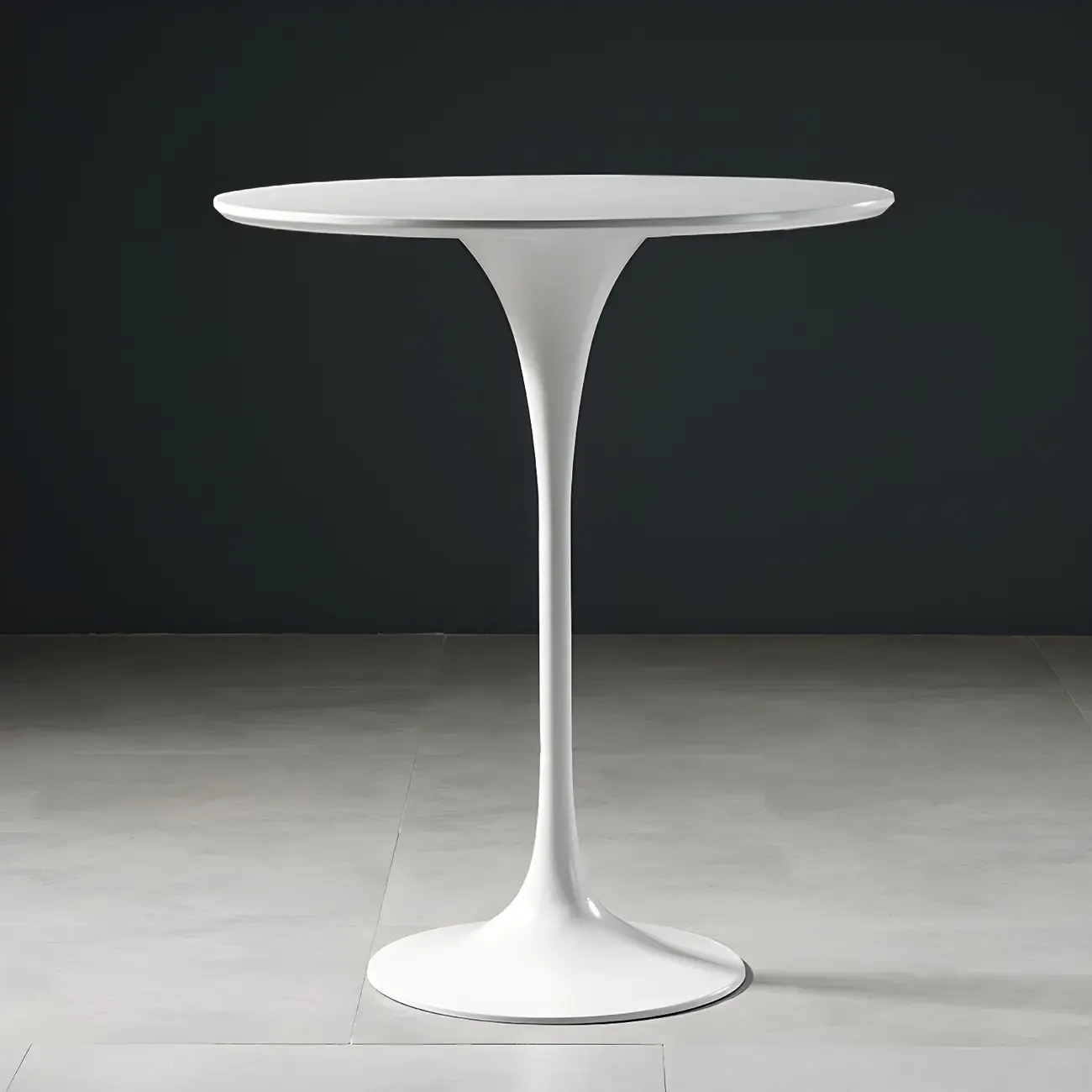 Glam Round Tall Bistro Table Pedestal Base Bar Table Image - 13