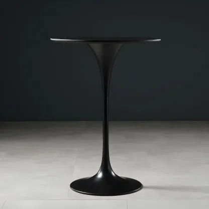 Glam Round Tall Bistro Table Pedestal Base Bar Table Image - 16