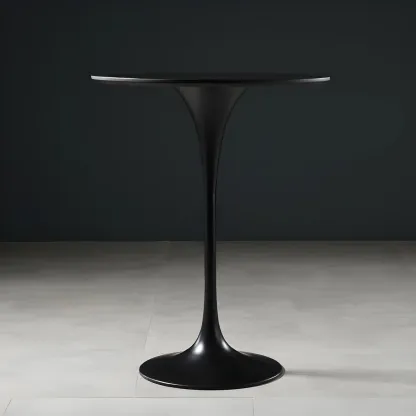 Glam Round Tall Bistro Table Pedestal Base Bar Table Image - 18