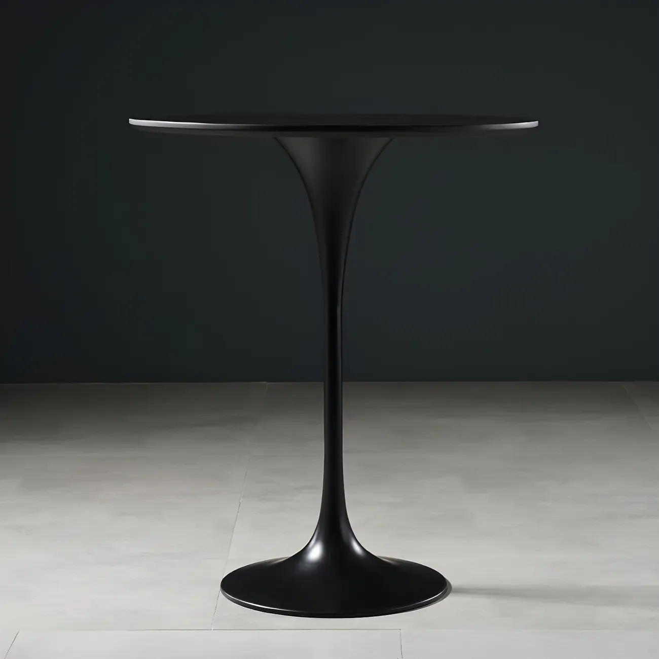 Glam Round Tall Bistro Table Pedestal Base Bar Table Image - 20