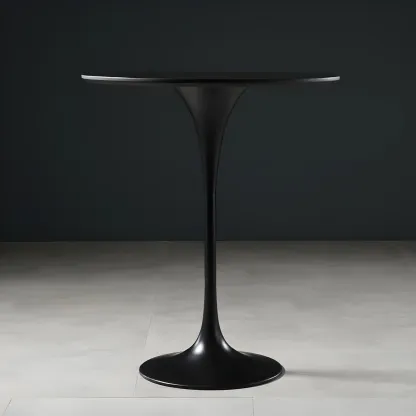 Glam Round Tall Bistro Table Pedestal Base Bar Table Image - 20
