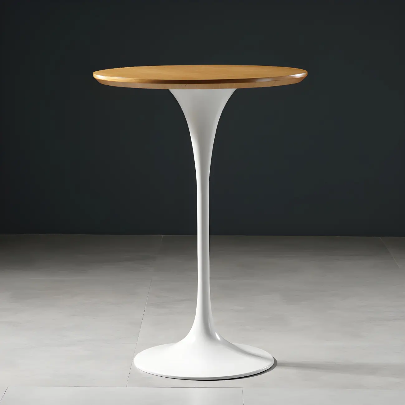 Glam Round Tall Bistro Table Pedestal Base Bar Table Image - 25 | homeyfad