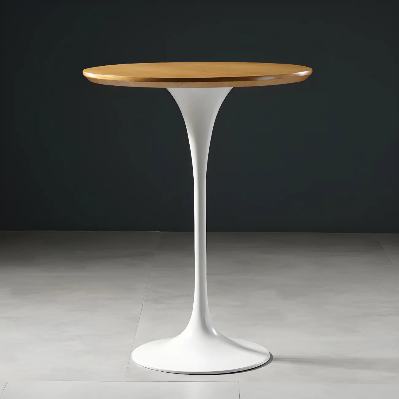 Glam Round Tall Bistro Table Pedestal Base Bar Table Image - 26 | homeyfad