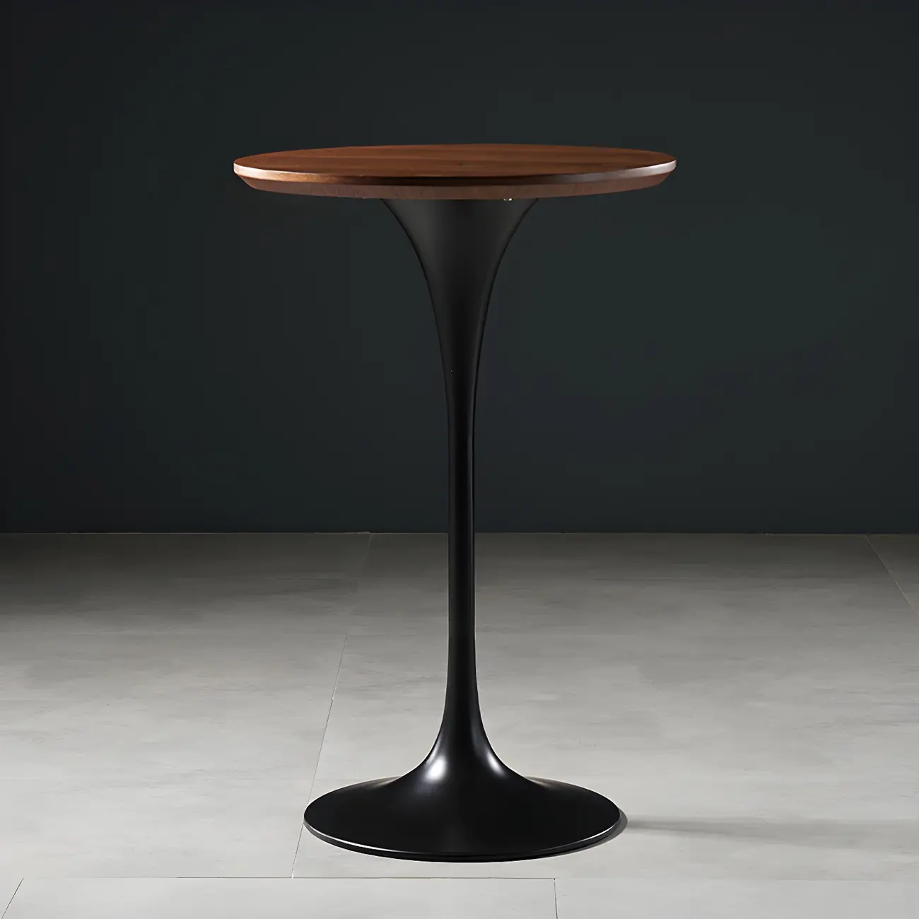 Glam Round Tall Bistro Table Pedestal Base Bar Table Image - 28 | homeyfad