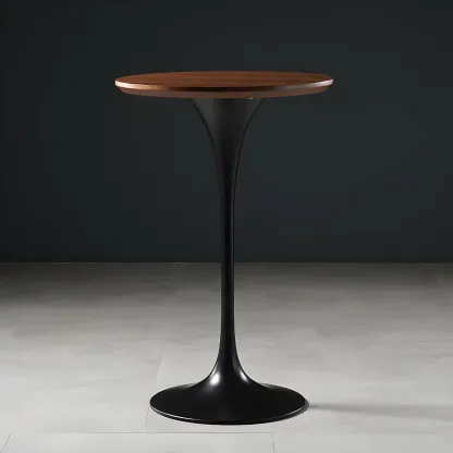 Glam Round Tall Bistro Table Pedestal Base Bar Table Image - 28