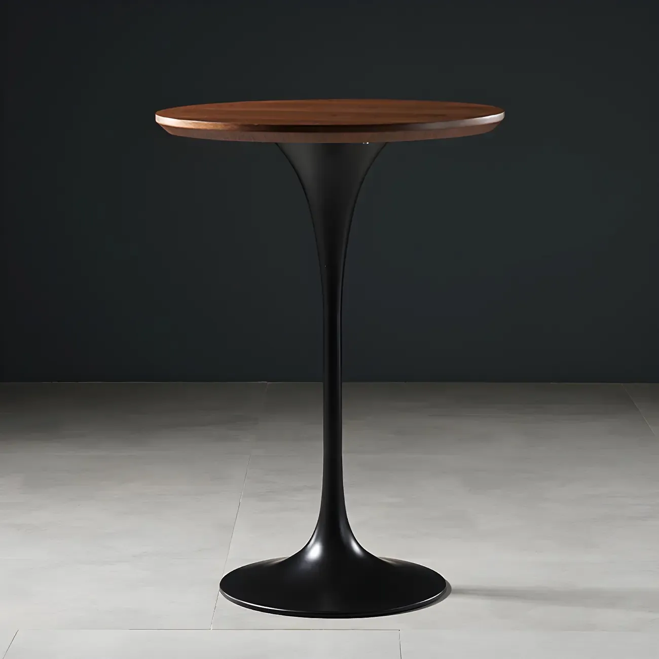 Glam Round Tall Bistro Table Pedestal Base Bar Table Image - 29