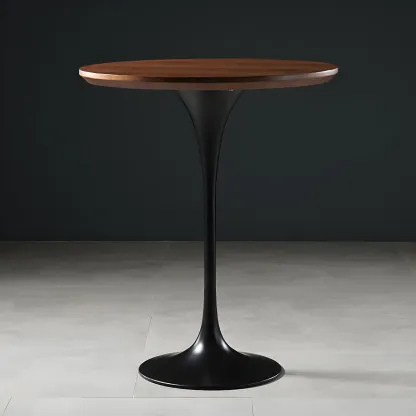 Glam Round Tall Bistro Table Pedestal Base Bar Table Image - 31