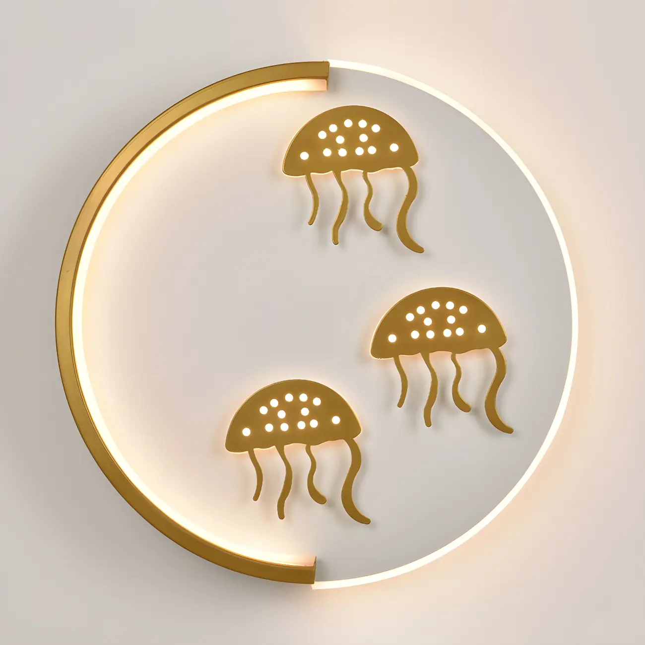 Circular LED Wall Sconce with Cartoon Pattern for kids Bedroom | homeyfad