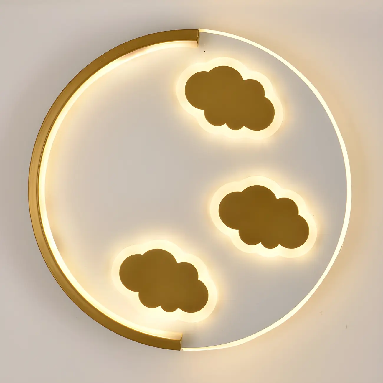 Circular LED Wall Sconce with Cartoon Pattern for kids Bedroom | homeyfad