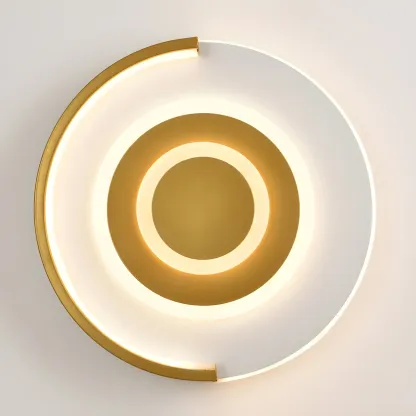 Circular LED Wall Sconce with Cartoon Pattern for kids Bedroom