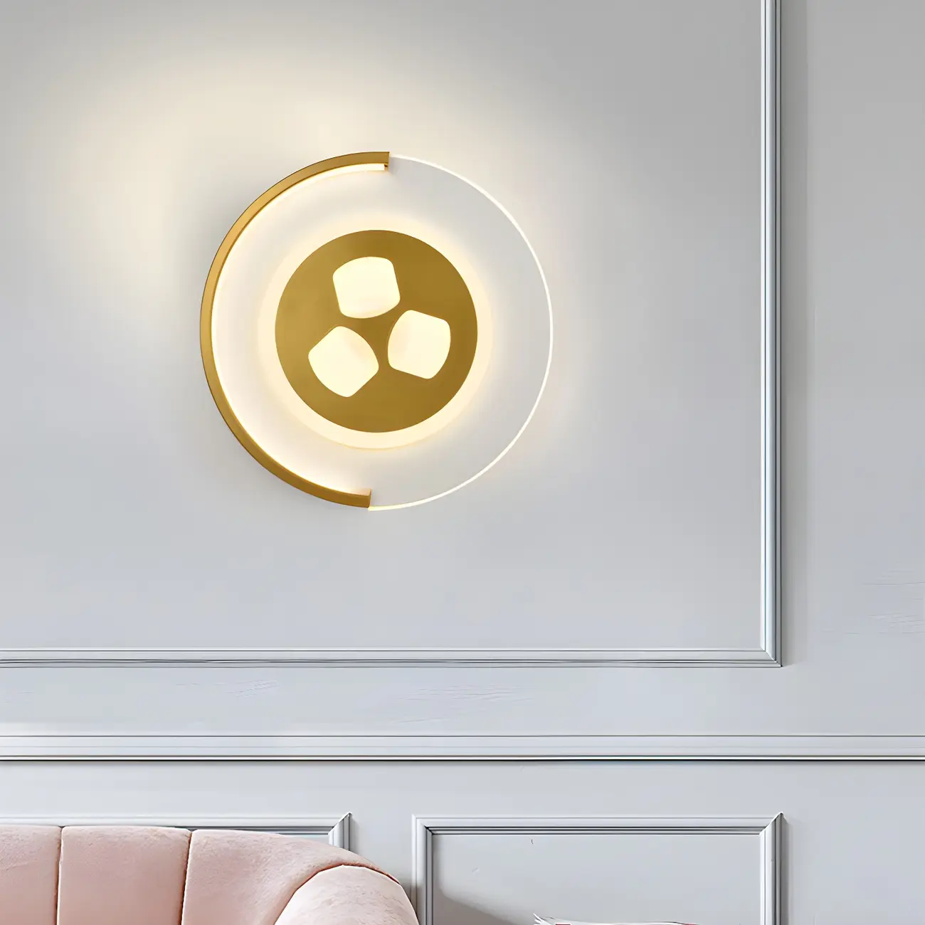 Circular LED Wall Sconce with Cartoon Pattern for kids Bedroom | homeyfad